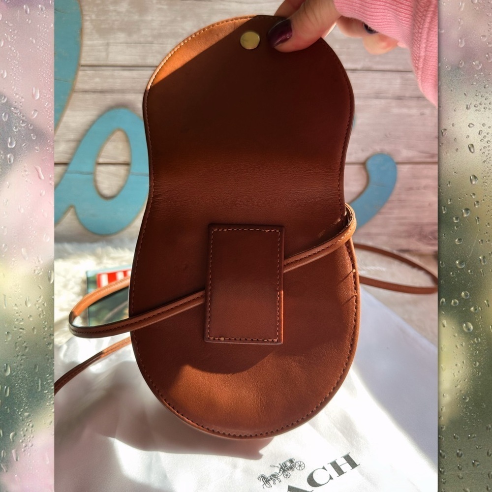 VINTAGE COACH BRITISH TAN HORSESHOE BELT BAG 4857 - Picture 9 of 17